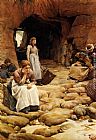 Walter Langley Canvas Paintings - In The Fishing Season